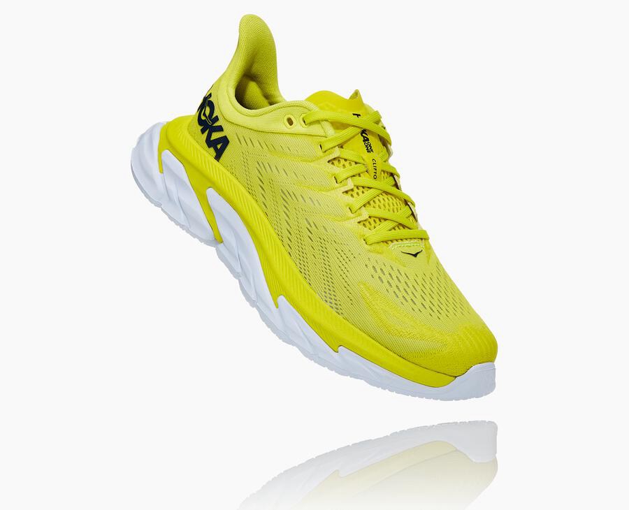 Hoka One One Clifton Edge Löparskor Dam - Fluorescerande - SYBZI-1293